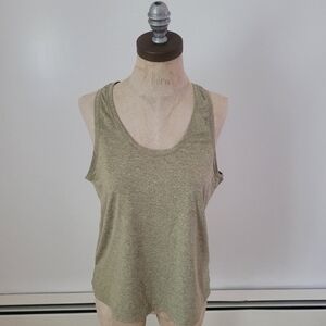Athleta Up Tempo II Tank in Shadow Olive Workout Atheliesure Loungewear Top